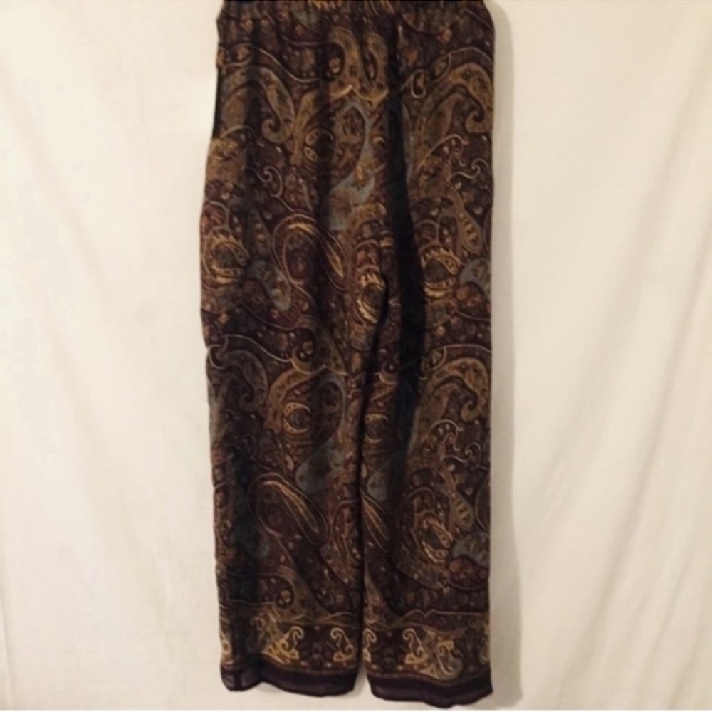 Vintage | Pants | Silk Paisley Drawstring Pants - Picture 8 of 10
